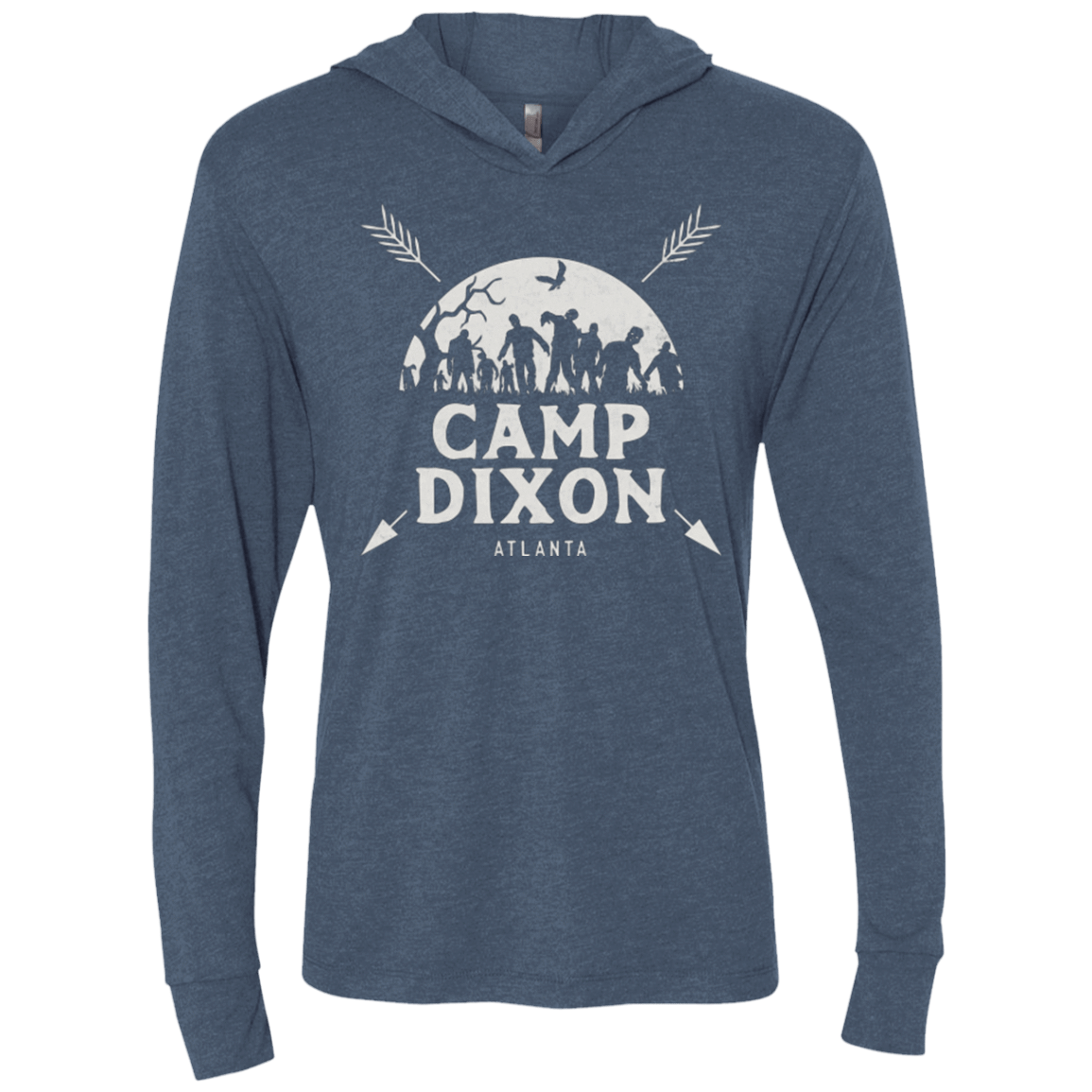 T-Shirts Indigo / X-Small CAMP DIXON Triblend Long Sleeve Hoodie Tee