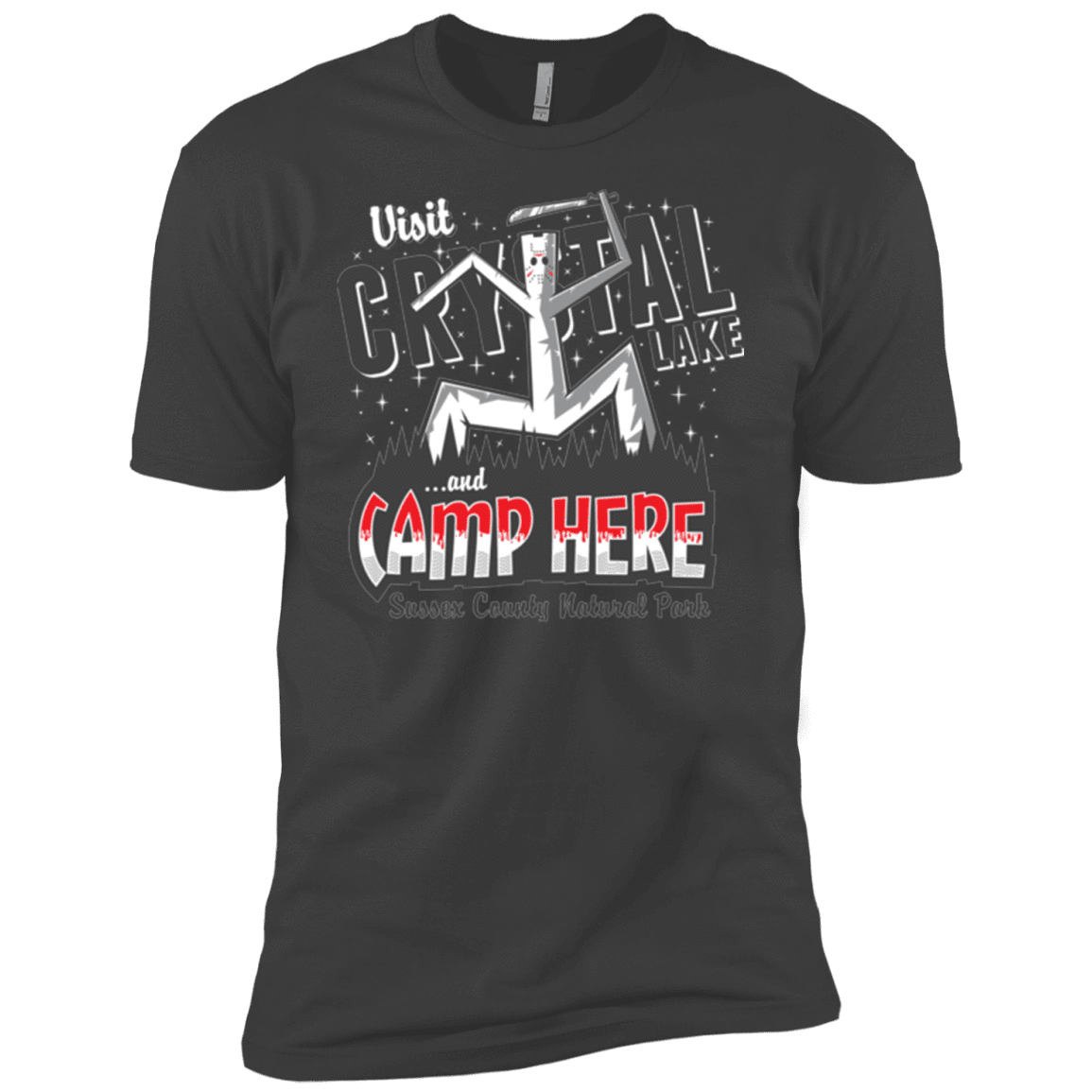 T-Shirts Heavy Metal / YXS CAMP HERE Boys Premium T-Shirt