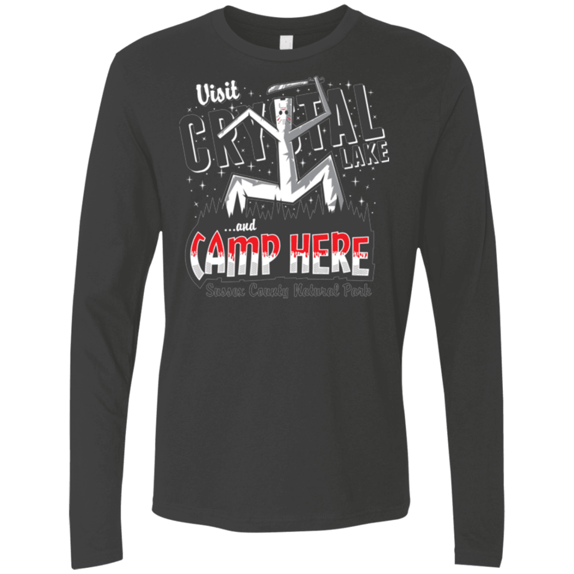 T-Shirts Heavy Metal / Small CAMP HERE Men's Premium Long Sleeve