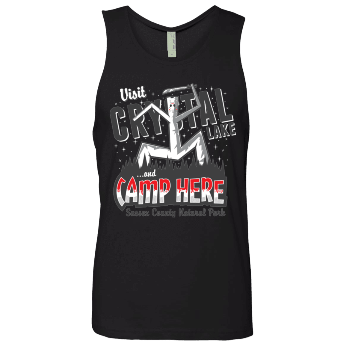 T-Shirts Black / Small CAMP HERE Men's Premium Tank Top
