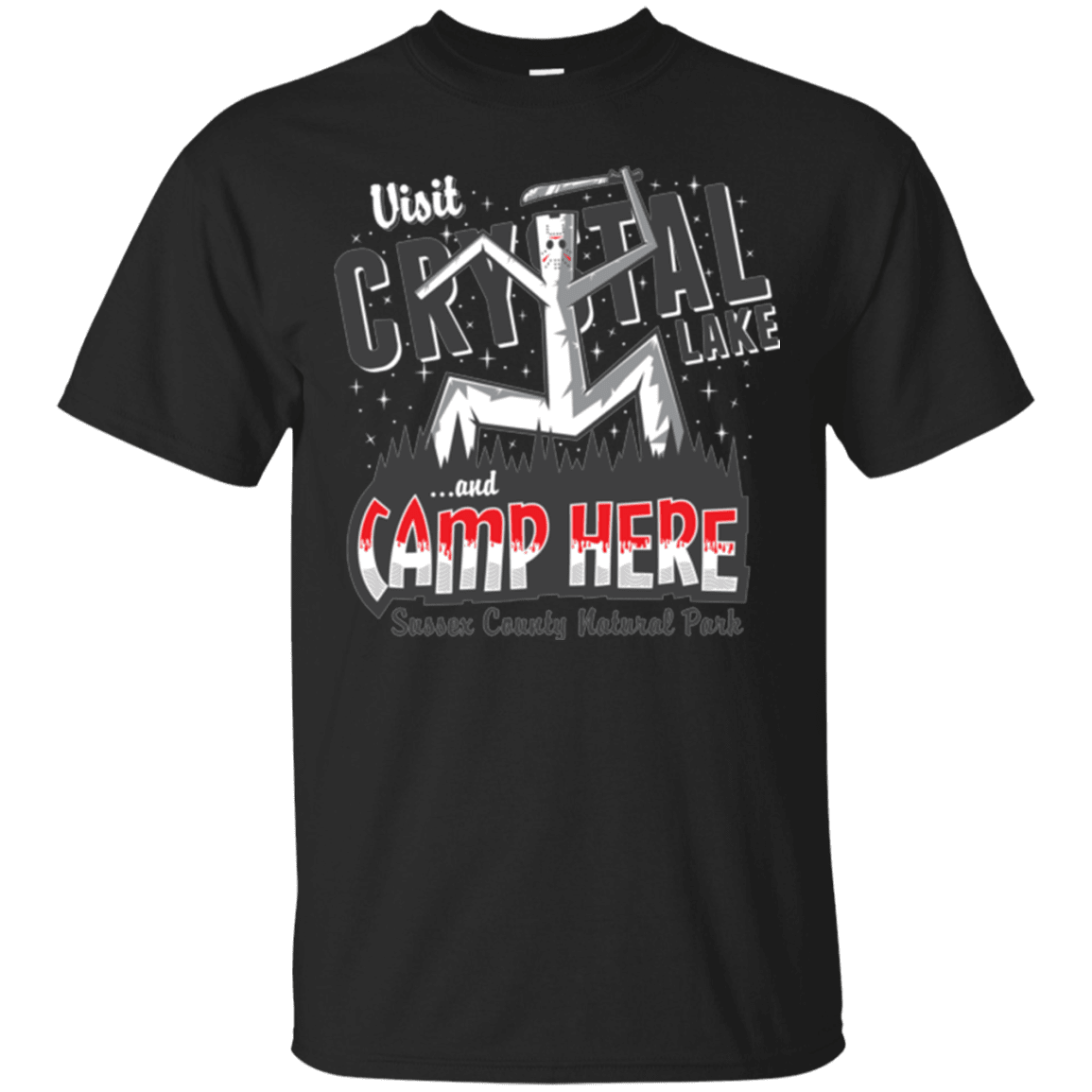 T-Shirts Black / Small CAMP HERE T-Shirt