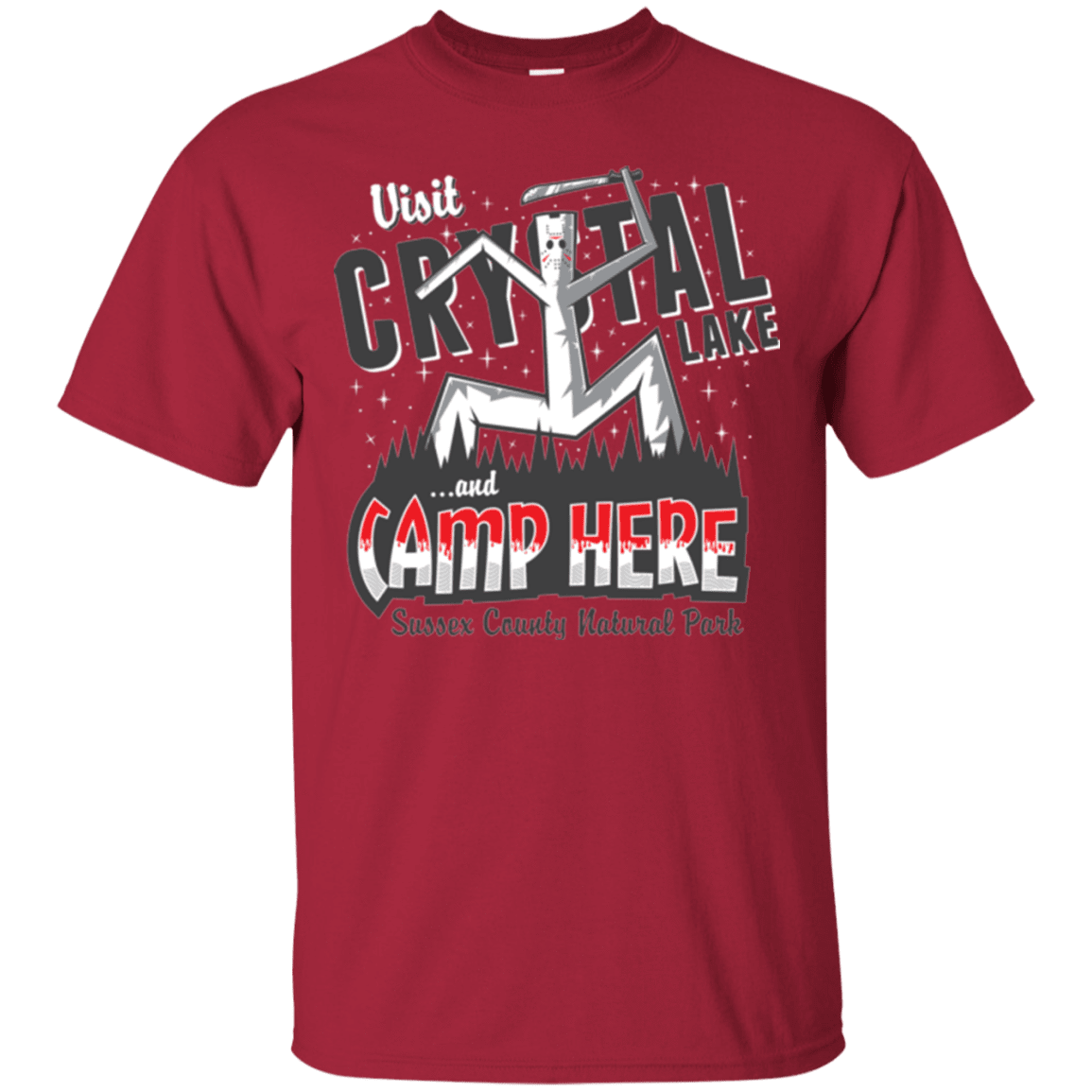 T-Shirts Cardinal / Small CAMP HERE T-Shirt