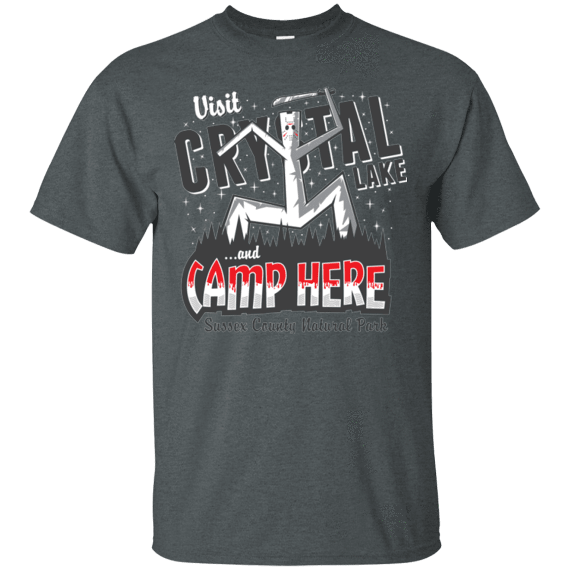 T-Shirts Dark Heather / Small CAMP HERE T-Shirt