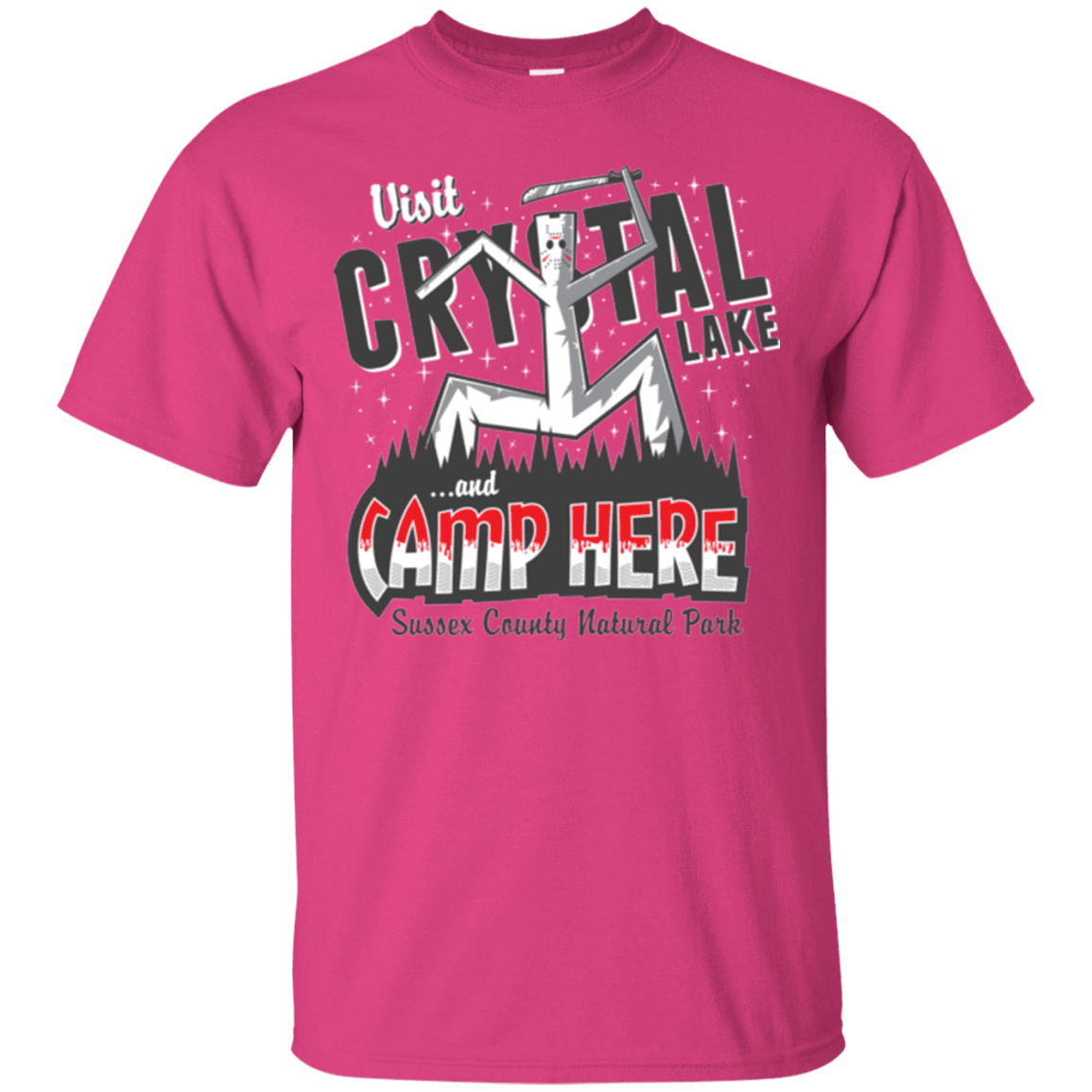 T-Shirts Heliconia / Small CAMP HERE T-Shirt