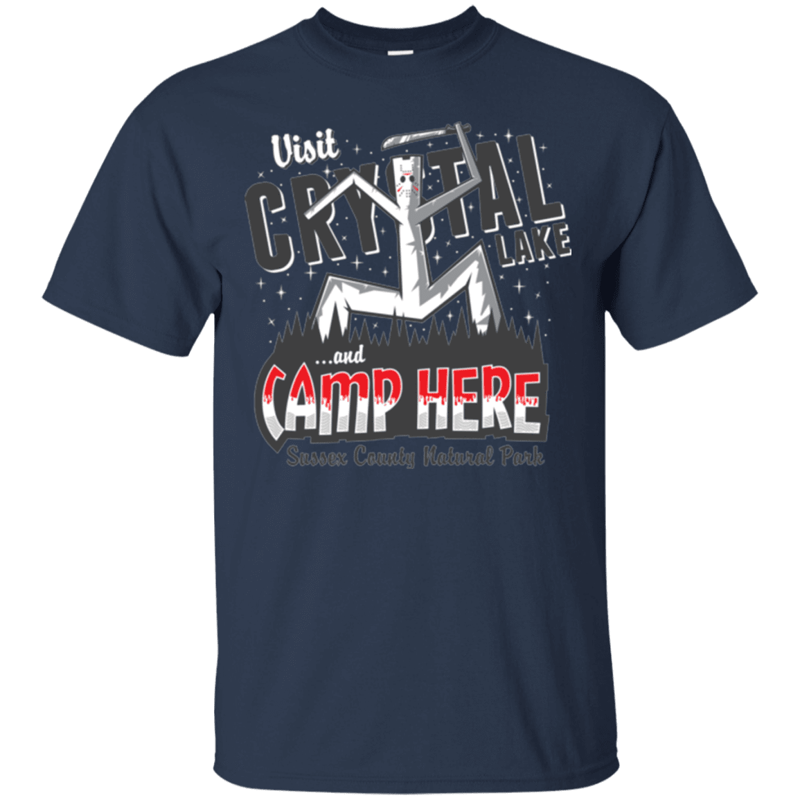 T-Shirts Navy / Small CAMP HERE T-Shirt