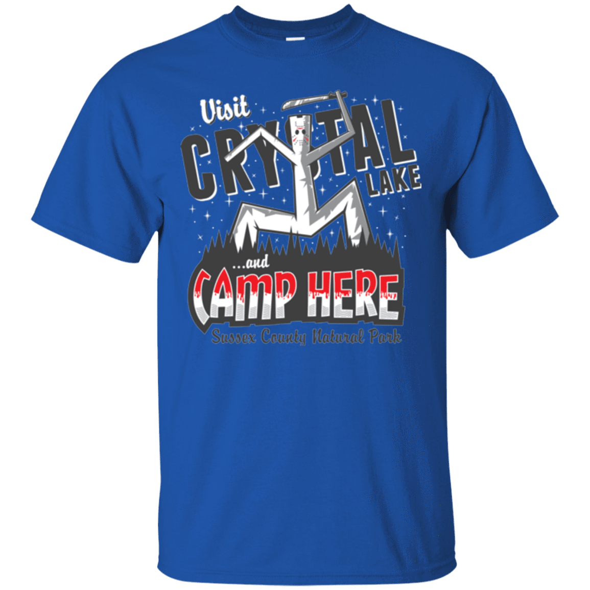 T-Shirts Royal / Small CAMP HERE T-Shirt