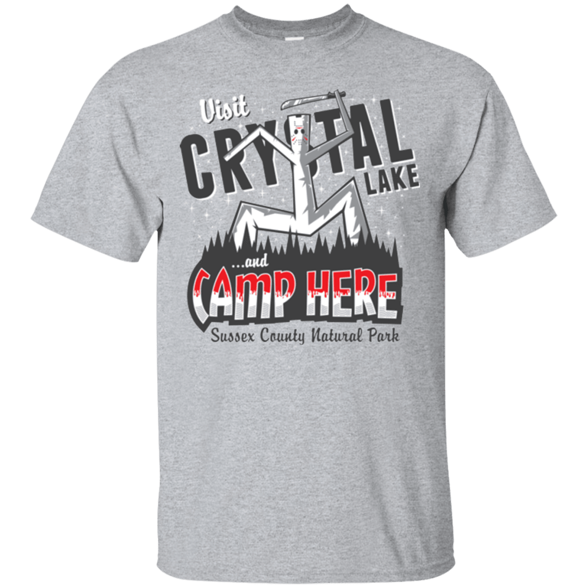 T-Shirts Sport Grey / Small CAMP HERE T-Shirt