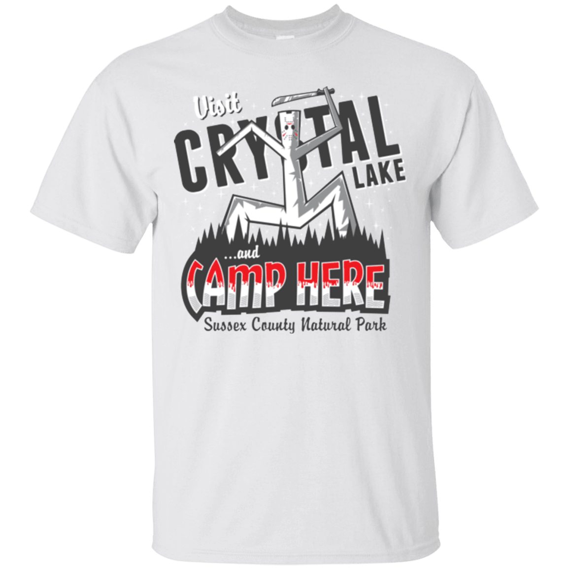 T-Shirts White / Small CAMP HERE T-Shirt