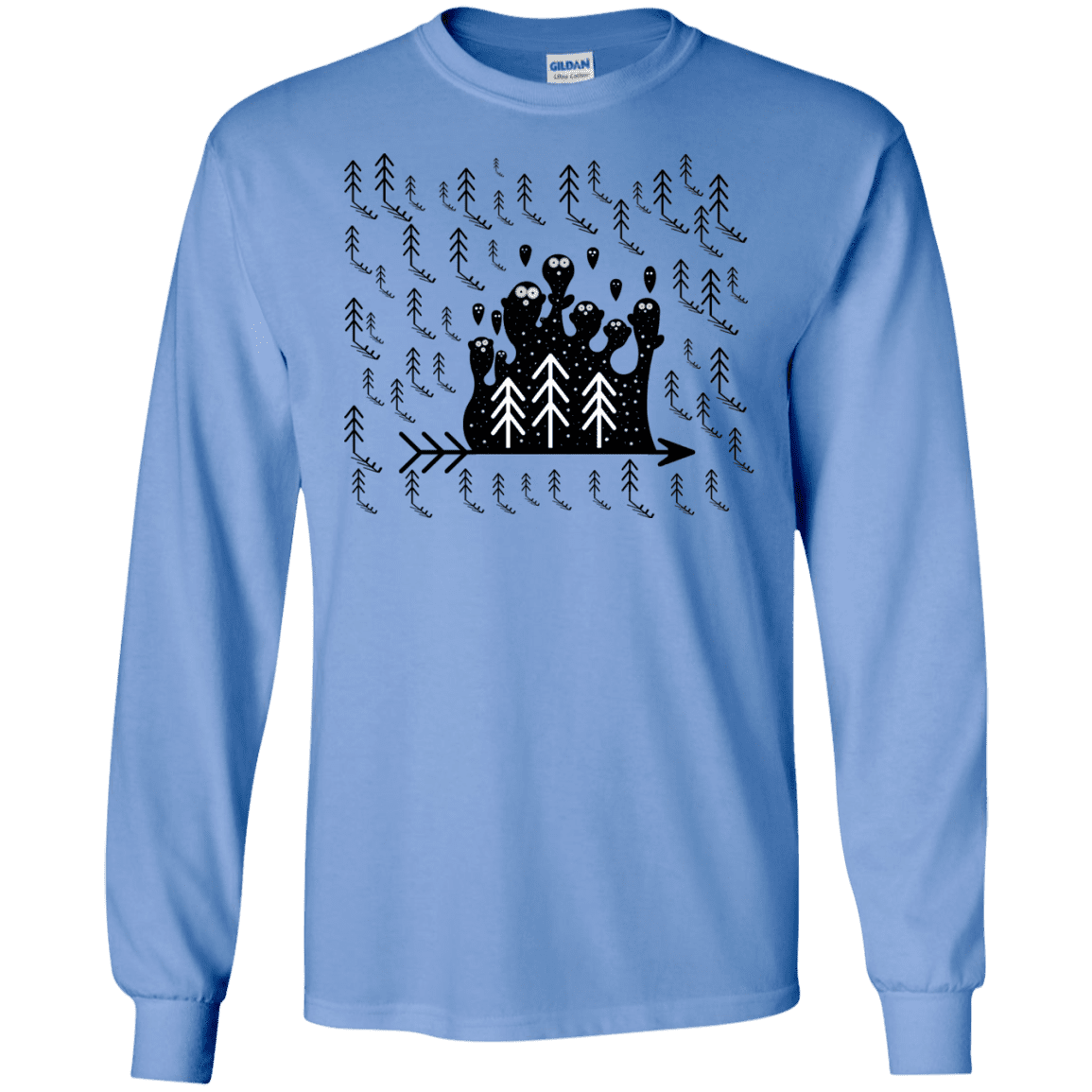T-Shirts Carolina Blue / S Campfire Stories Men's Long Sleeve T-Shirt