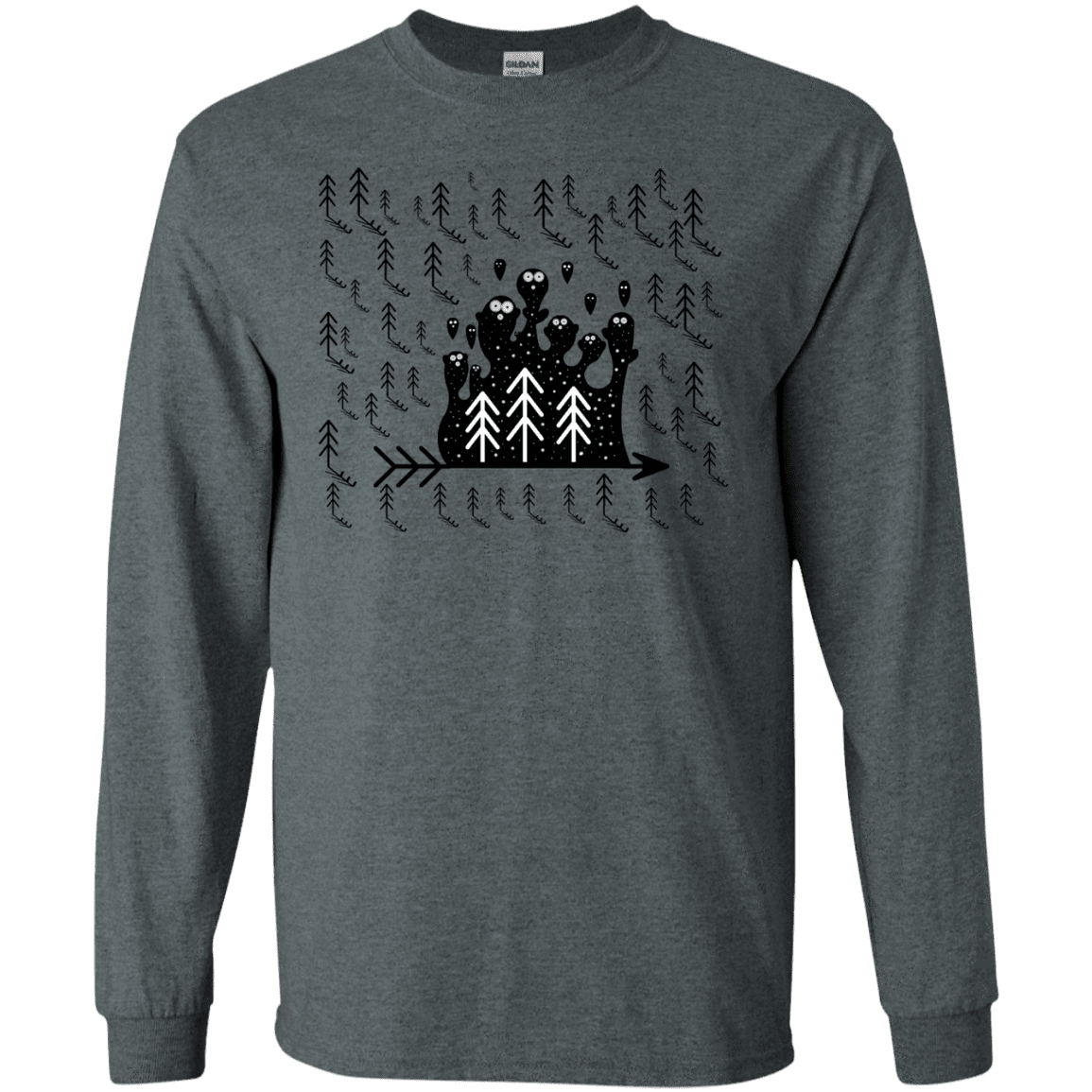 T-Shirts Dark Heather / S Campfire Stories Men's Long Sleeve T-Shirt