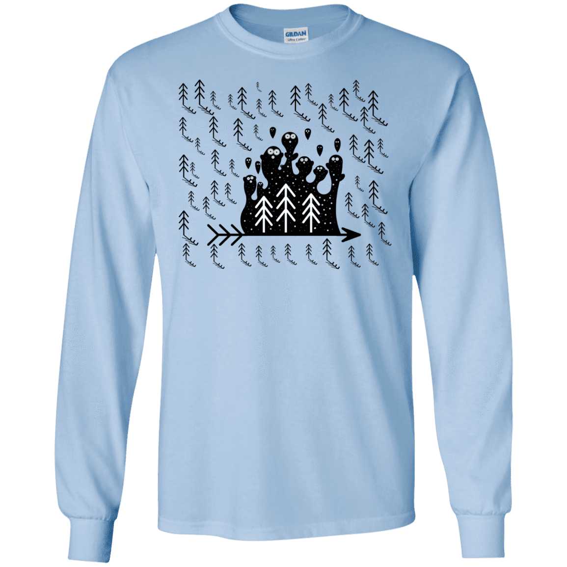 T-Shirts Light Blue / S Campfire Stories Men's Long Sleeve T-Shirt
