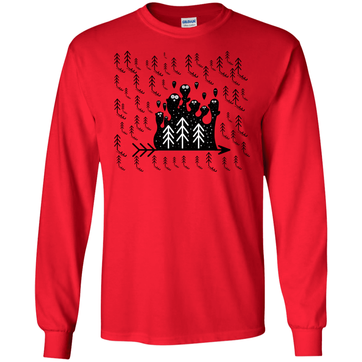 T-Shirts Red / S Campfire Stories Men's Long Sleeve T-Shirt