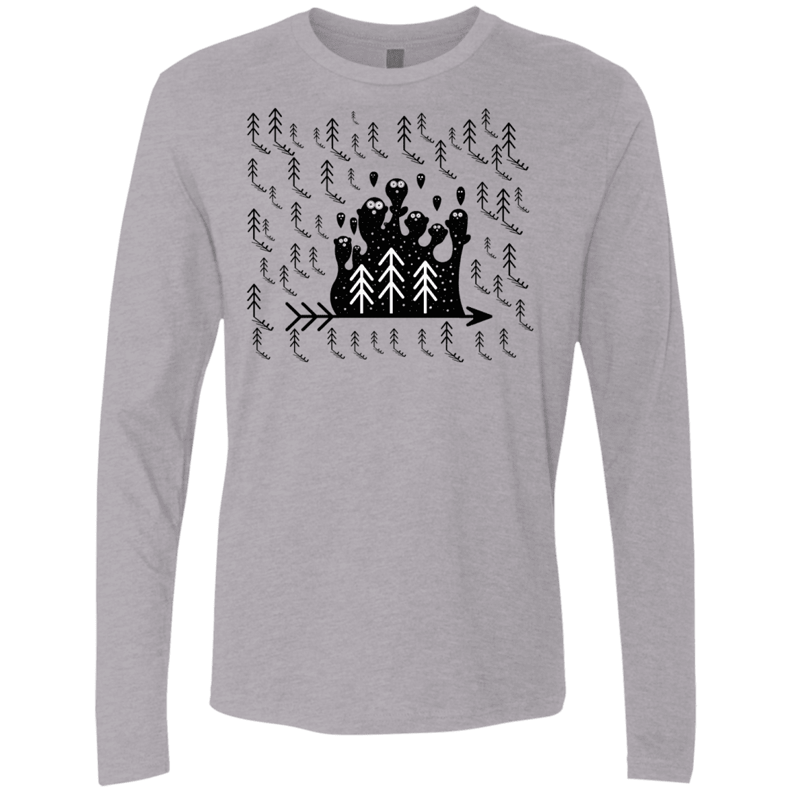 T-Shirts Heather Grey / S Campfire Stories Men's Premium Long Sleeve