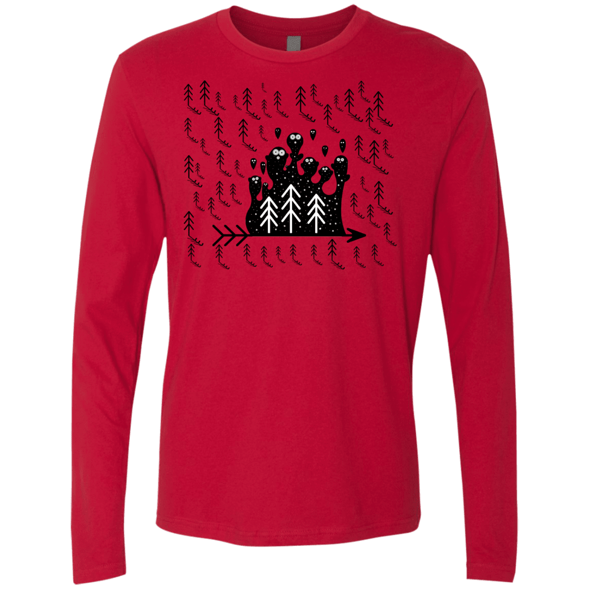 T-Shirts Red / S Campfire Stories Men's Premium Long Sleeve