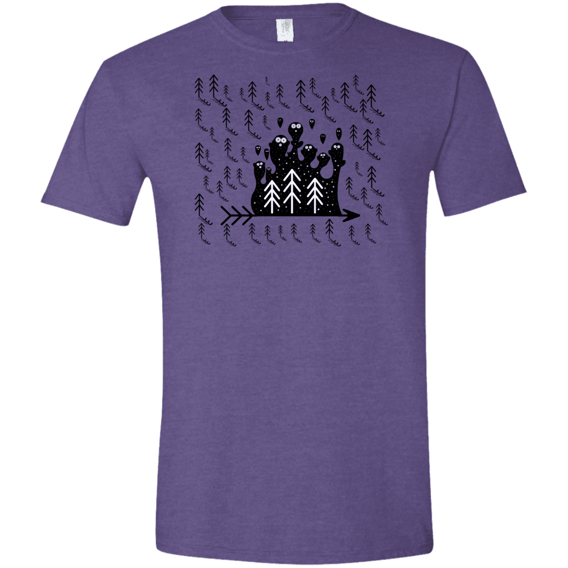 T-Shirts Heather Purple / S Campfire Stories Men's Semi-Fitted Softstyle