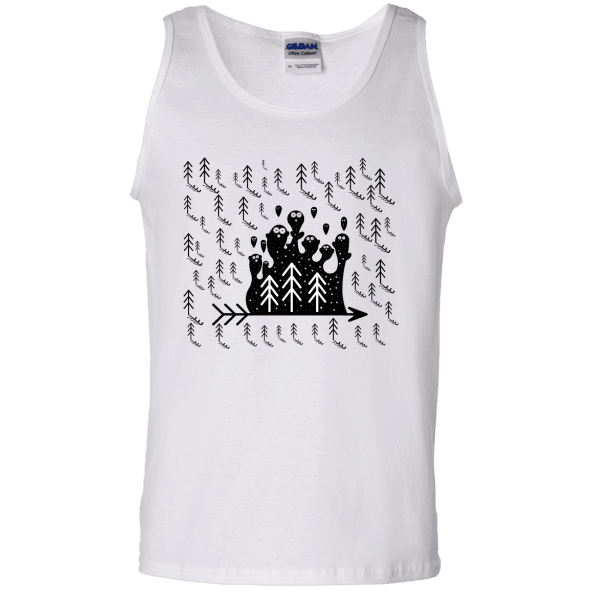 T-Shirts White / S Campfire Stories Men's Tank Top