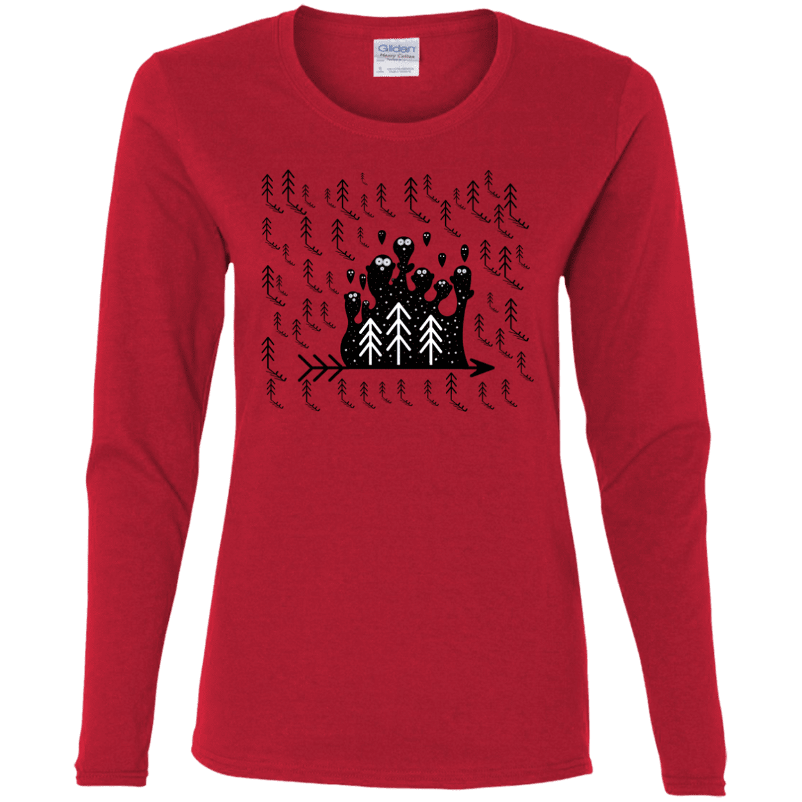 T-Shirts Red / S Campfire Stories Women's Long Sleeve T-Shirt