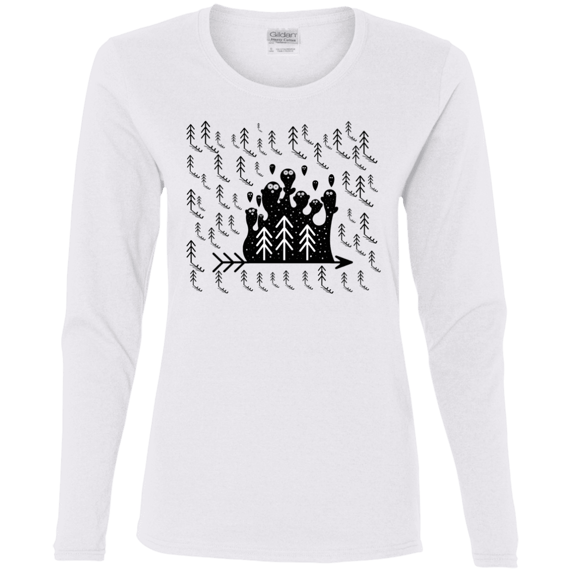 T-Shirts White / S Campfire Stories Women's Long Sleeve T-Shirt