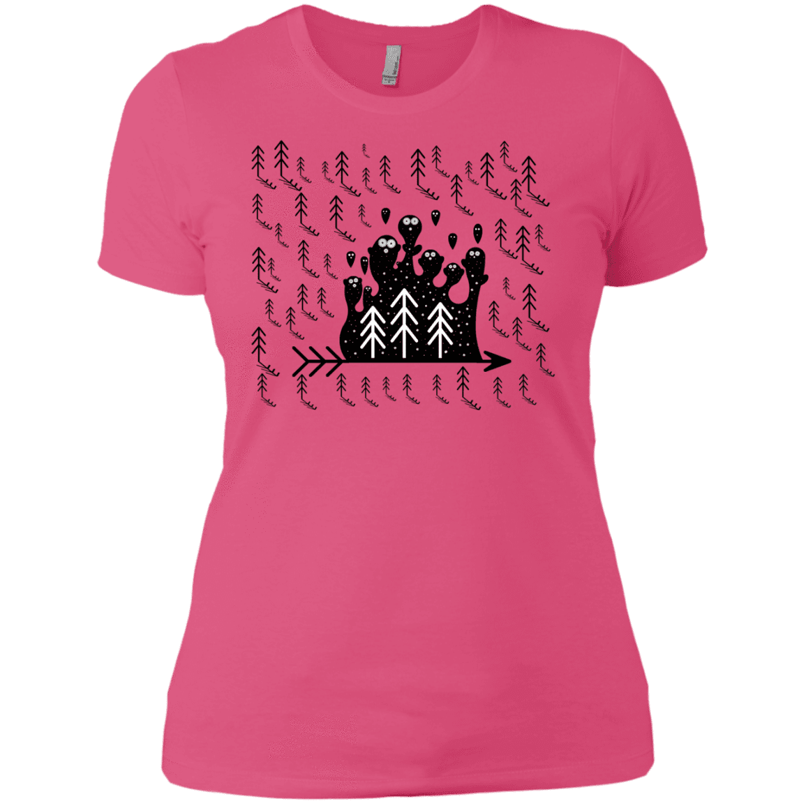 T-Shirts Hot Pink / X-Small Campfire Stories Women's Premium T-Shirt