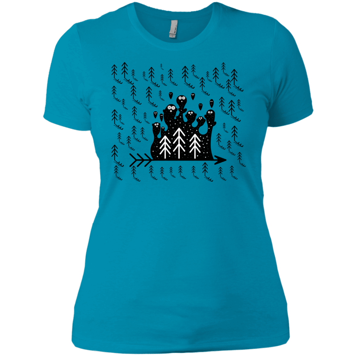T-Shirts Turquoise / X-Small Campfire Stories Women's Premium T-Shirt