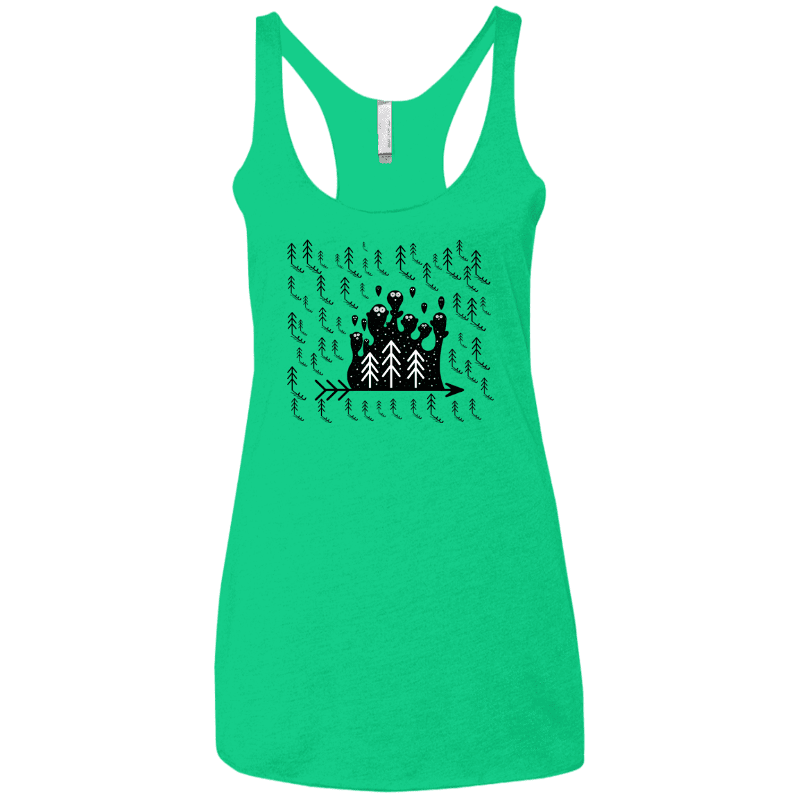 T-Shirts Envy / X-Small Campfire Stories Women's Triblend Racerback Tank