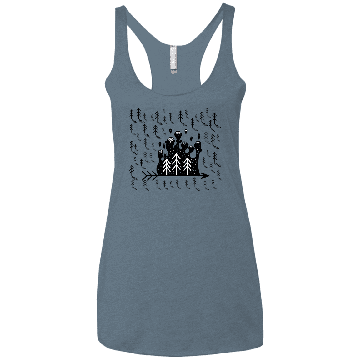 T-Shirts Indigo / X-Small Campfire Stories Women's Triblend Racerback Tank