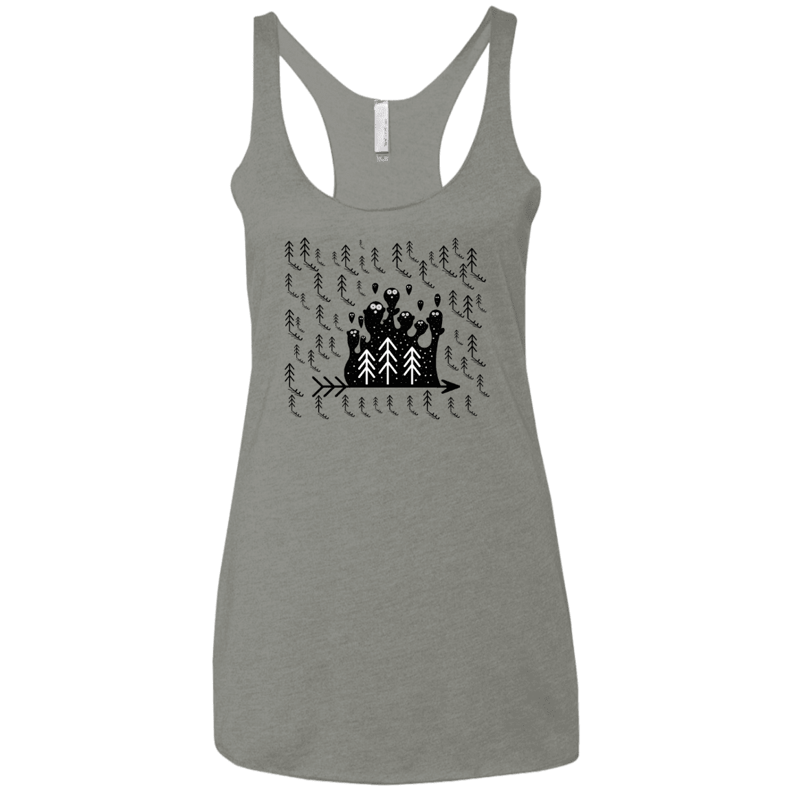 T-Shirts Venetian Grey / X-Small Campfire Stories Women's Triblend Racerback Tank