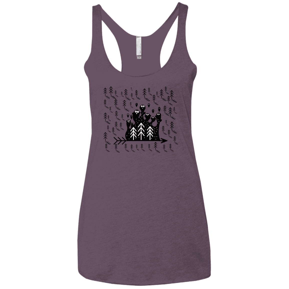 T-Shirts Vintage Purple / X-Small Campfire Stories Women's Triblend Racerback Tank