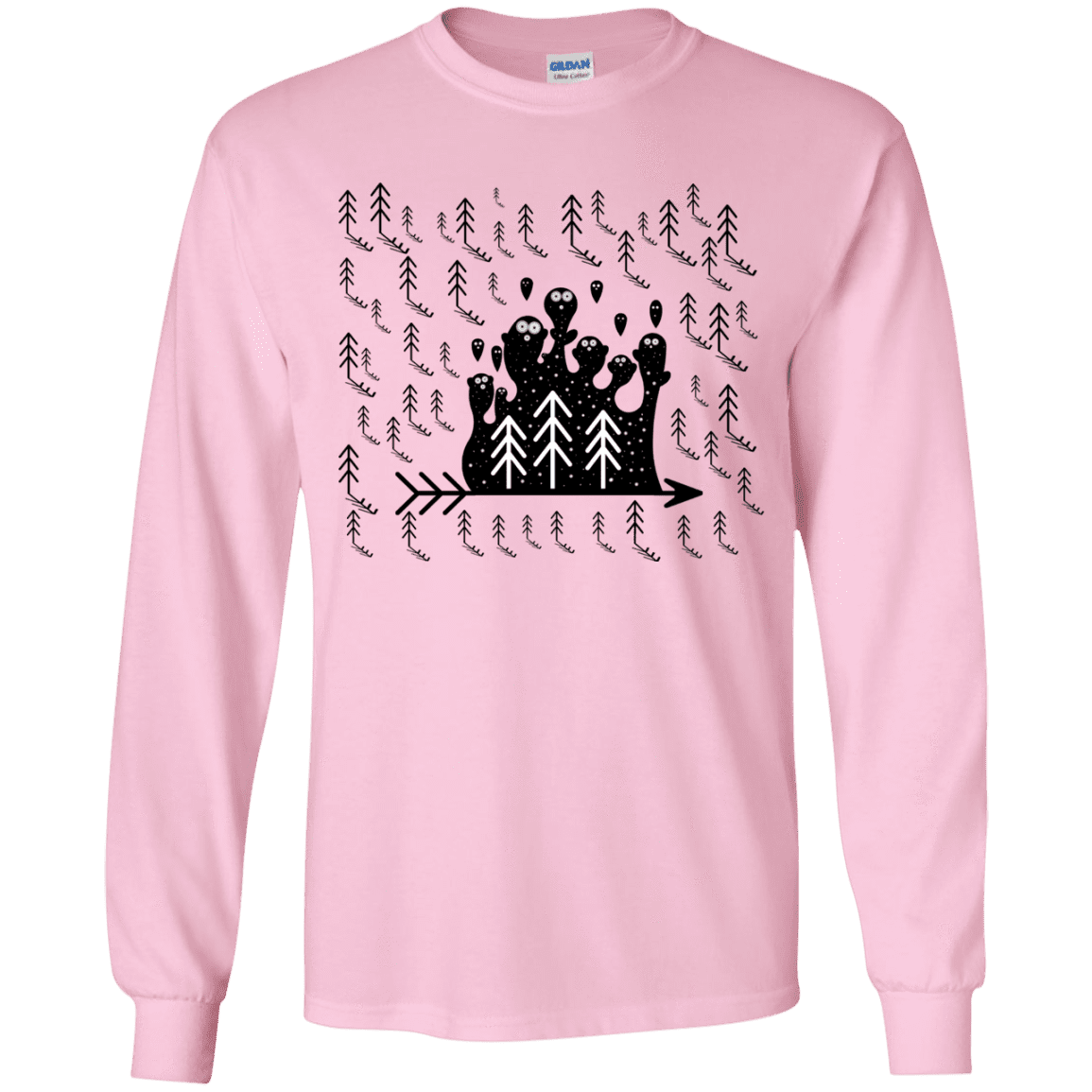 T-Shirts Light Pink / YS Campfire Stories Youth Long Sleeve T-Shirt