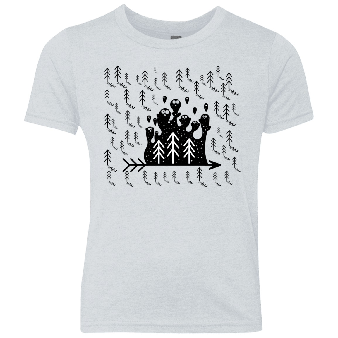 T-Shirts Heather White / YXS Campfire Stories Youth Triblend T-Shirt