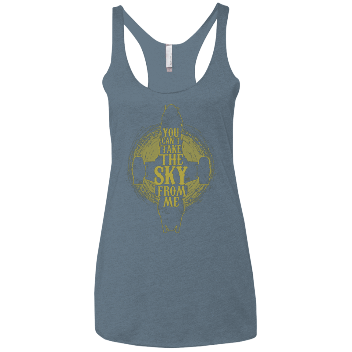 T-Shirts Indigo / X-Small Can't take the sky Women's Triblend Racerback Tank