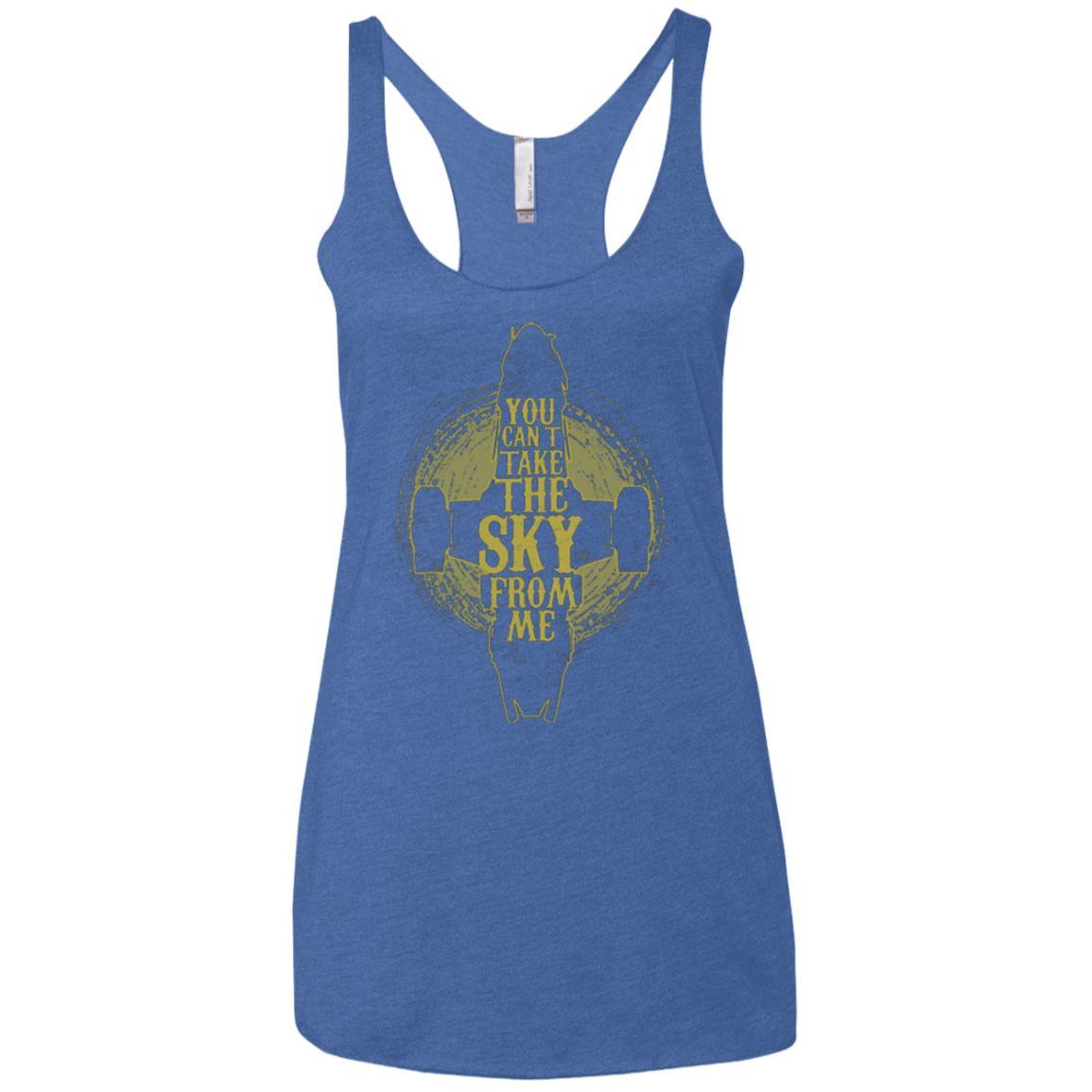 T-Shirts Vintage Royal / X-Small Can't take the sky Women's Triblend Racerback Tank