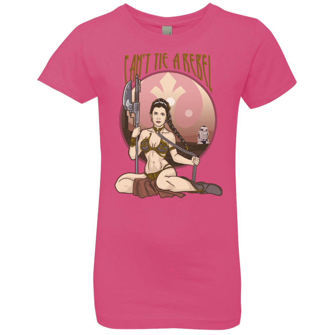 T-Shirts Hot Pink / YXS Can't Tie a Rebel Girls Premium T-Shirt