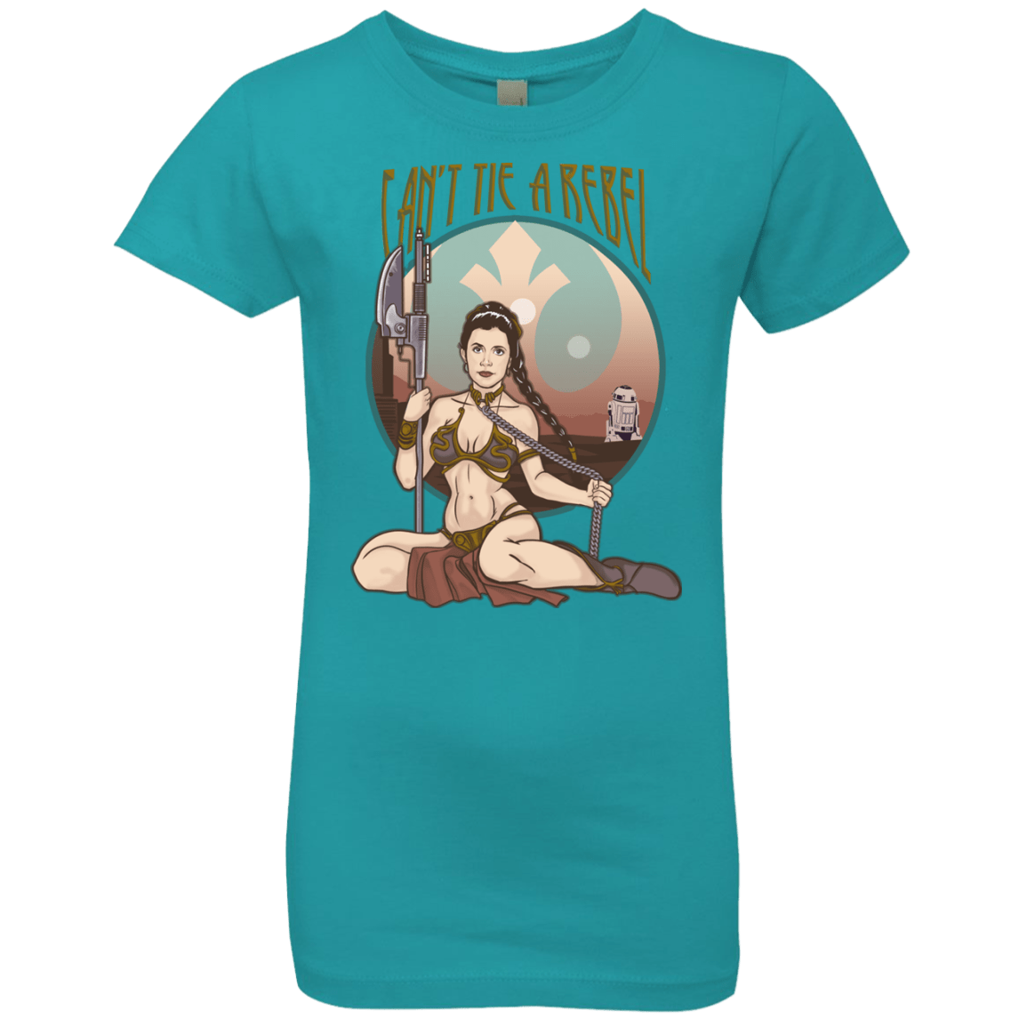 T-Shirts Tahiti Blue / YXS Can't Tie a Rebel Girls Premium T-Shirt