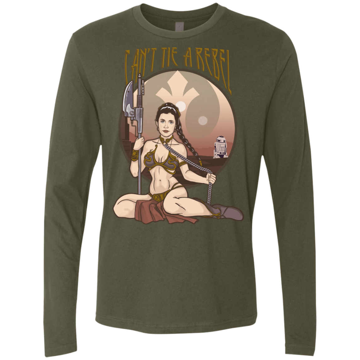 T-Shirts Military Green / Small Can't Tie a Rebel Men's Premium Long Sleeve