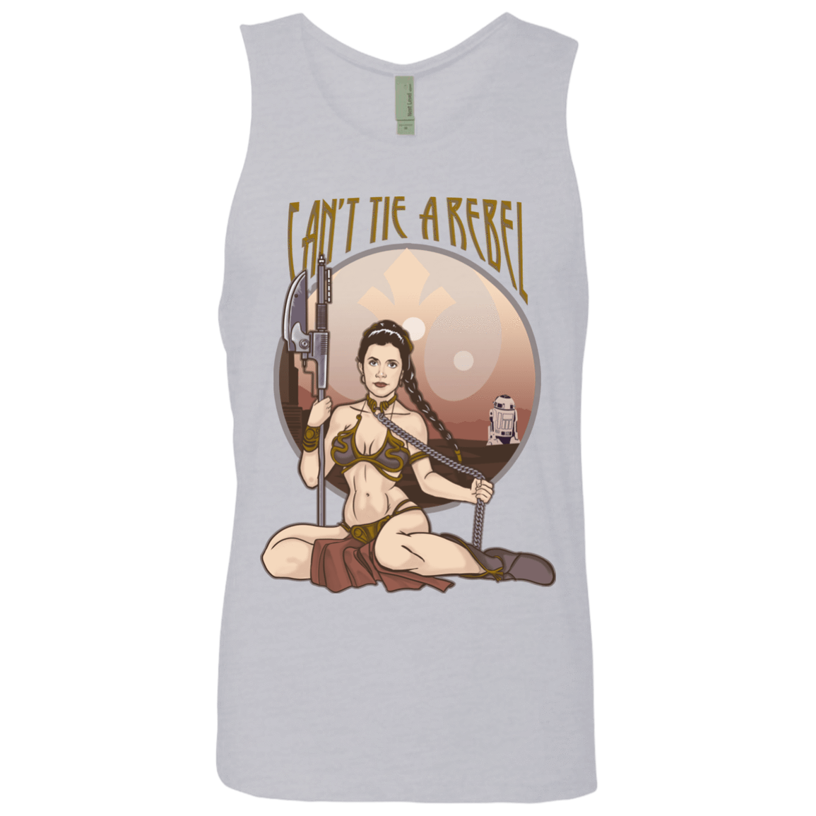 T-Shirts Heather Grey / Small Can't Tie a Rebel Men's Premium Tank Top