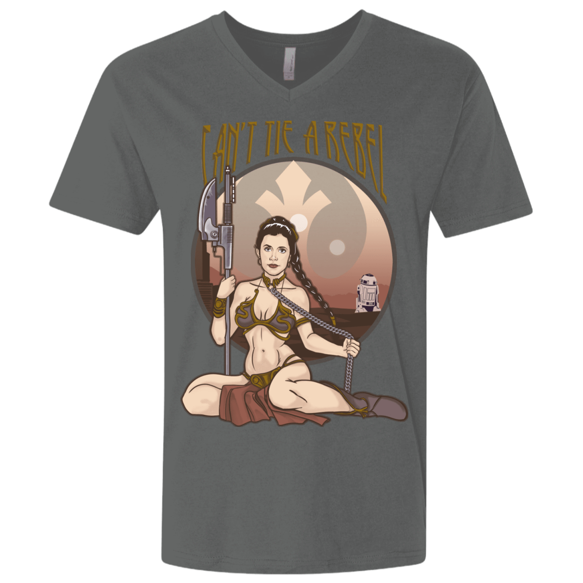 T-Shirts Heavy Metal / X-Small Can't Tie a Rebel Men's Premium V-Neck