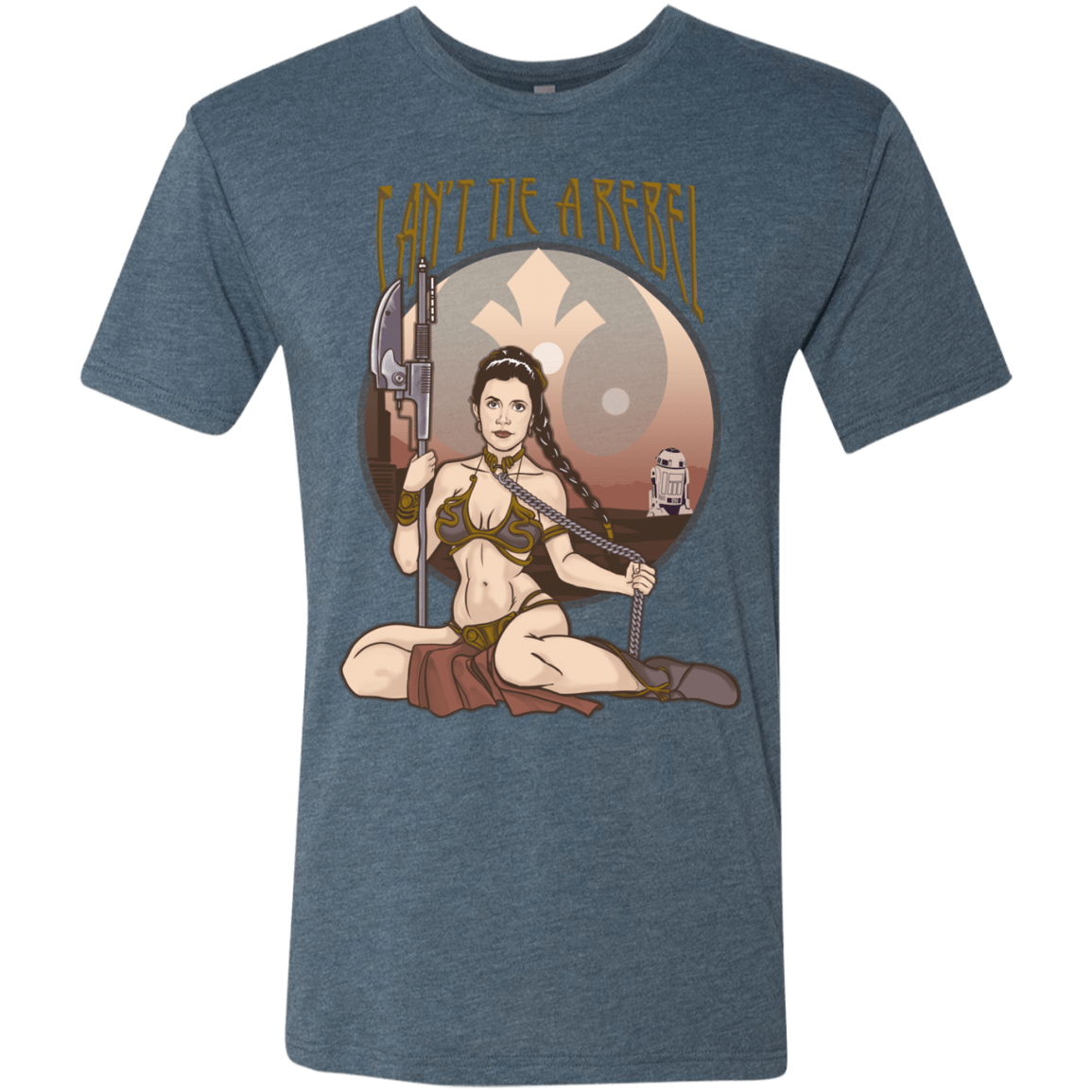 T-Shirts Indigo / Small Can't Tie a Rebel Men's Triblend T-Shirt