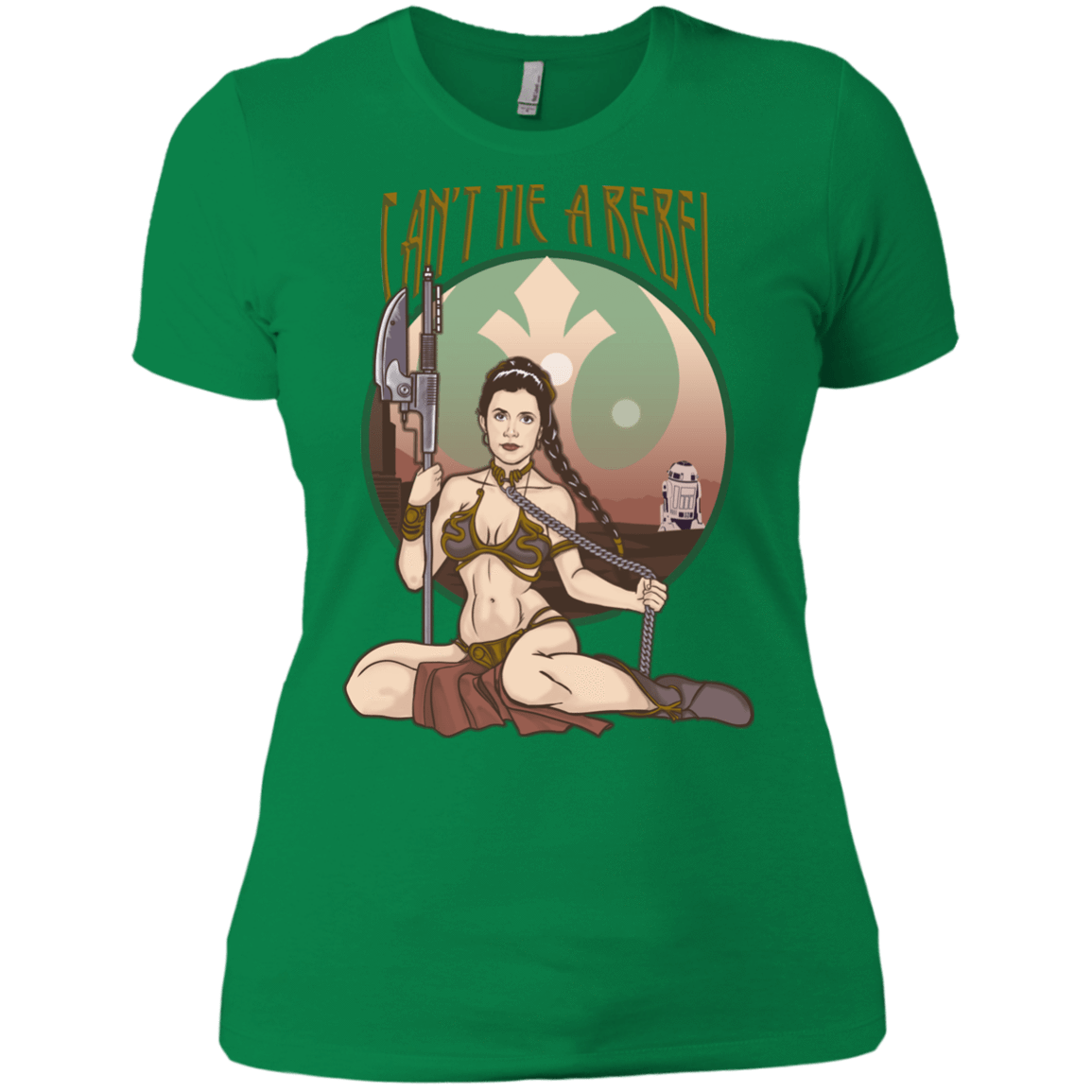 T-Shirts Kelly Green / X-Small Can't Tie a Rebel Women's Premium T-Shirt