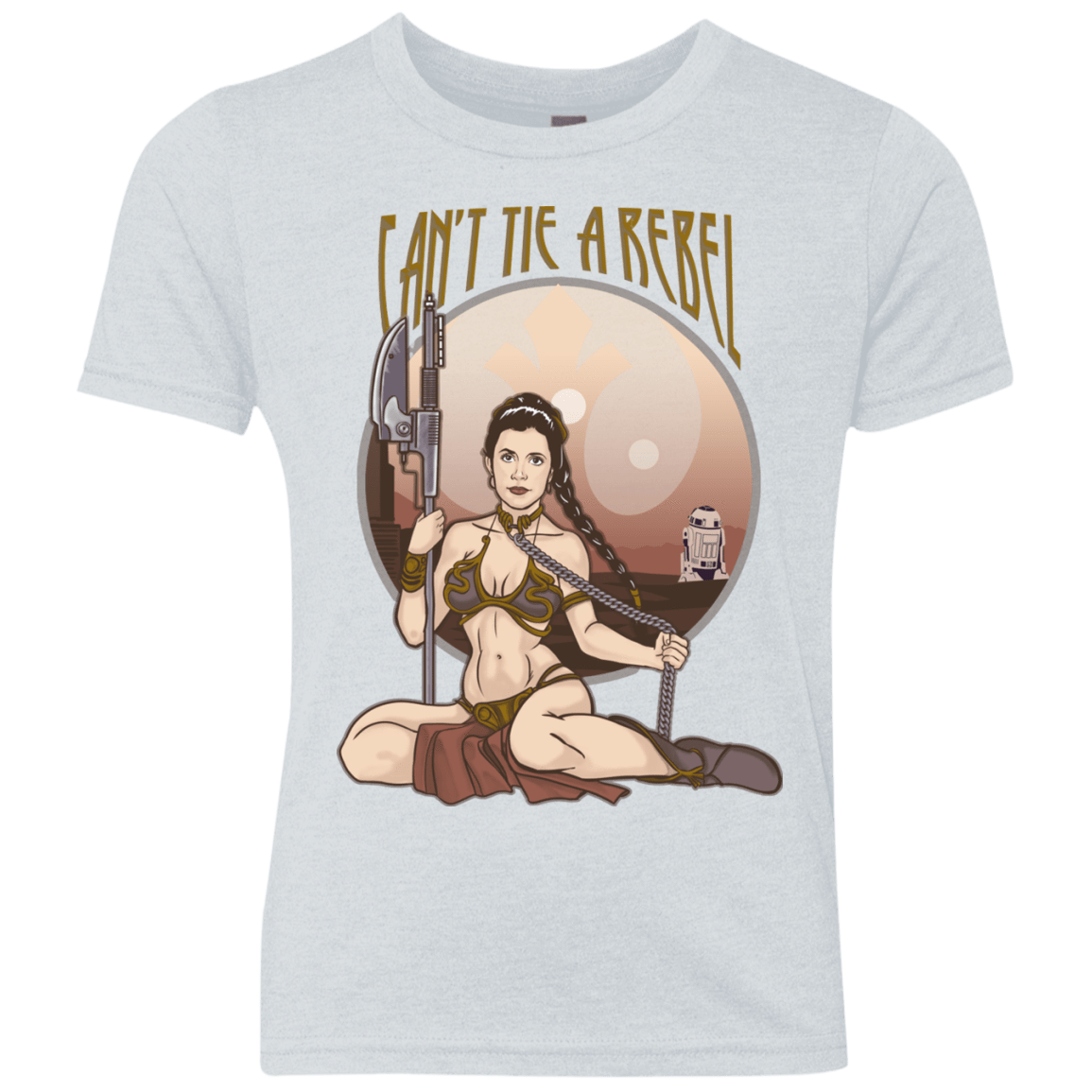 T-Shirts Heather White / YXS Can't Tie a Rebel Youth Triblend T-Shirt