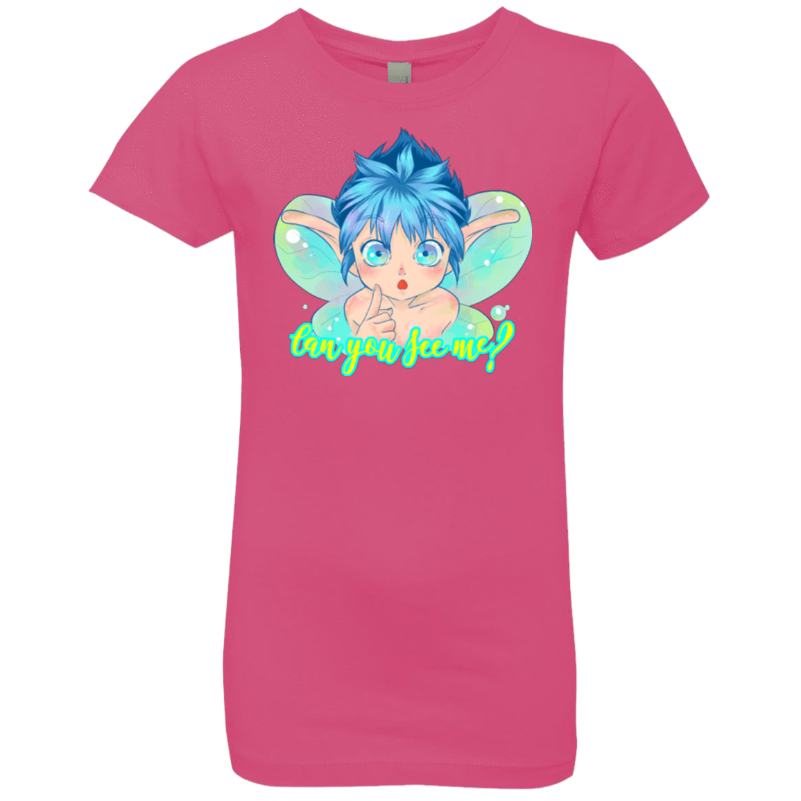 T-Shirts Hot Pink / YXS Can you see me Girls Premium T-Shirt