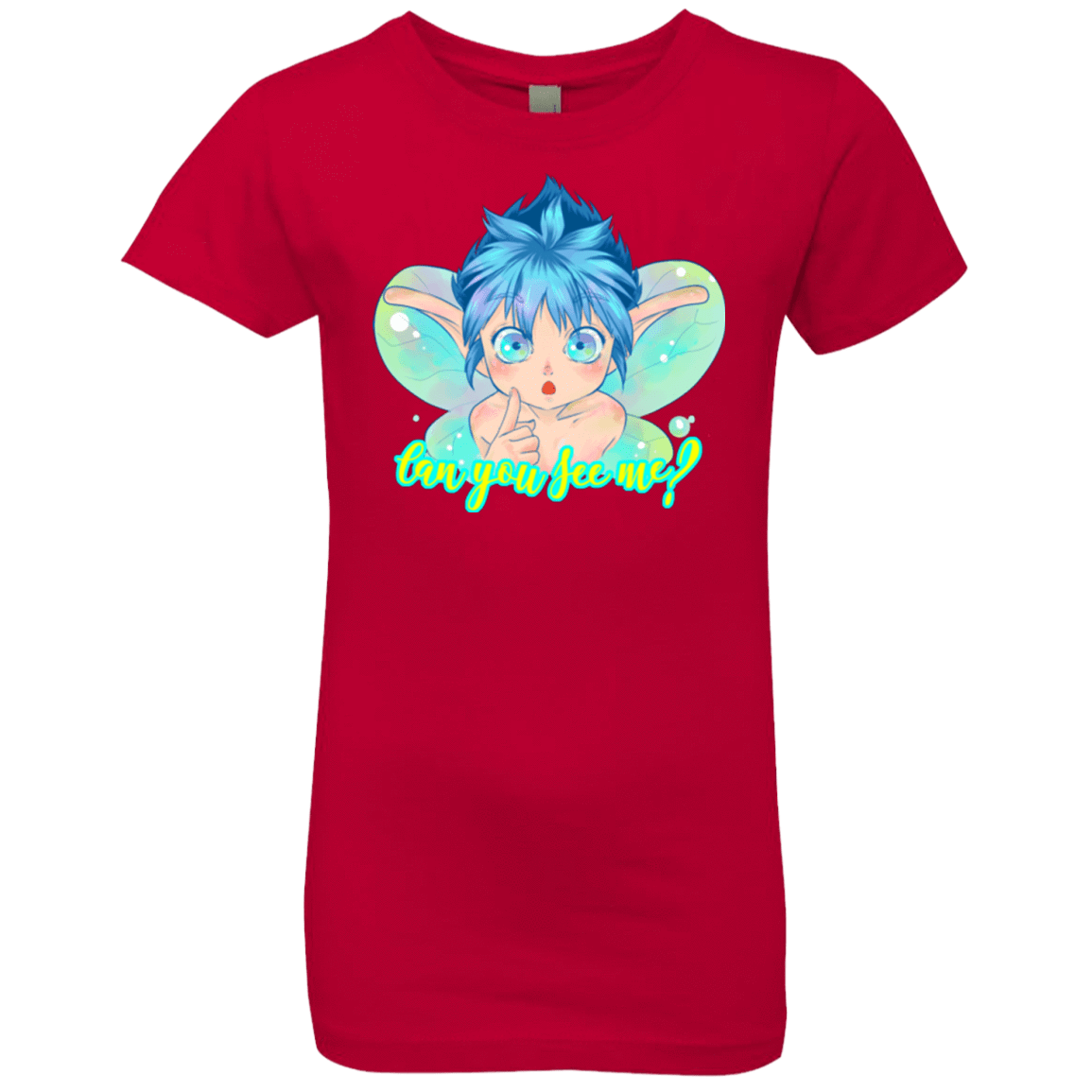 T-Shirts Red / YXS Can you see me Girls Premium T-Shirt