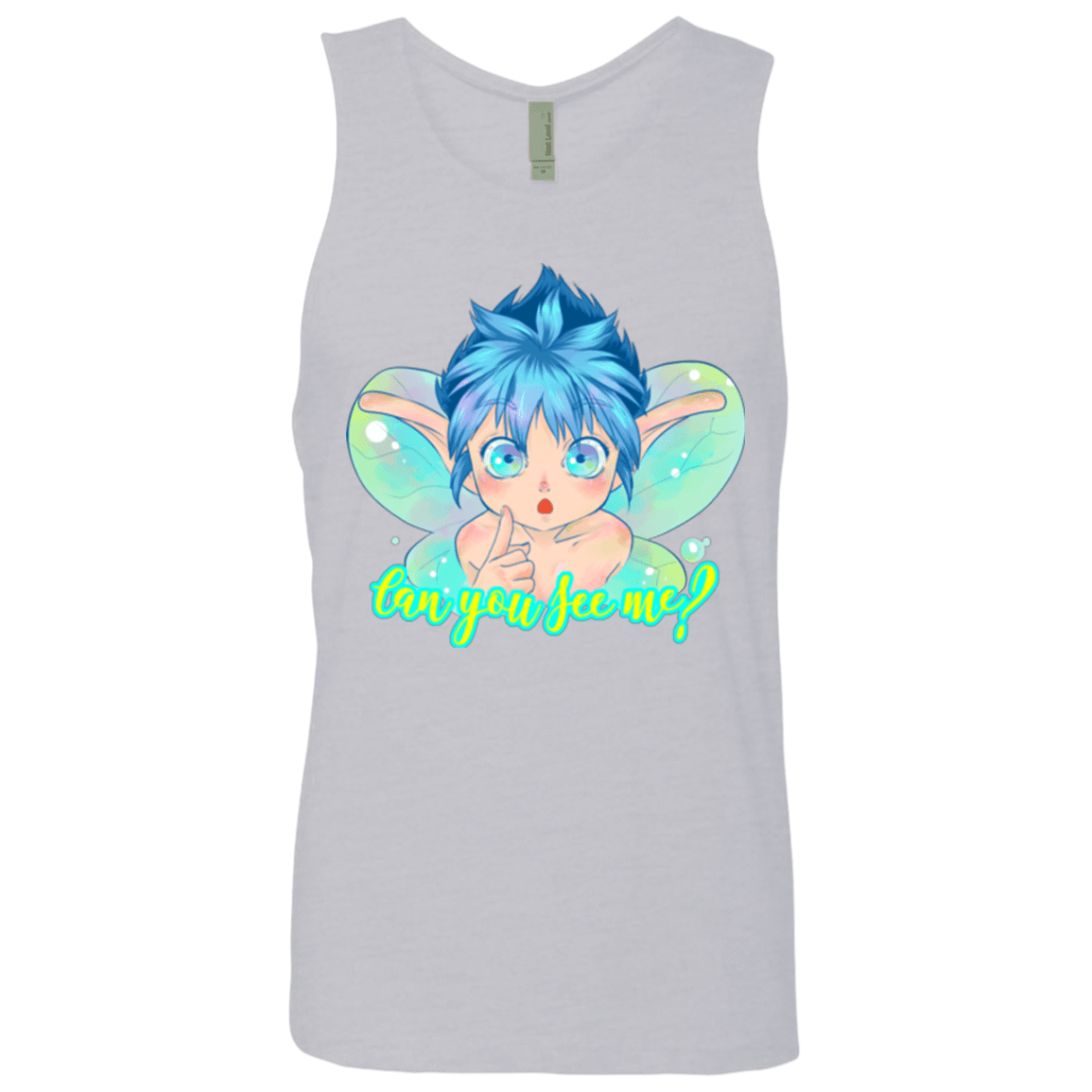 T-Shirts Heather Grey / Small Can you see me Men's Premium Tank Top