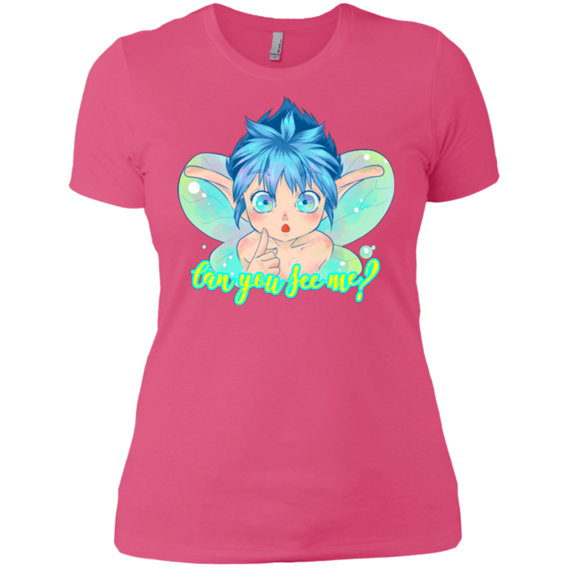 T-Shirts Hot Pink / X-Small Can you see me Women's Premium T-Shirt