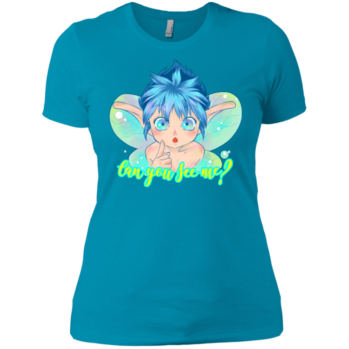 T-Shirts Turquoise / X-Small Can you see me Women's Premium T-Shirt
