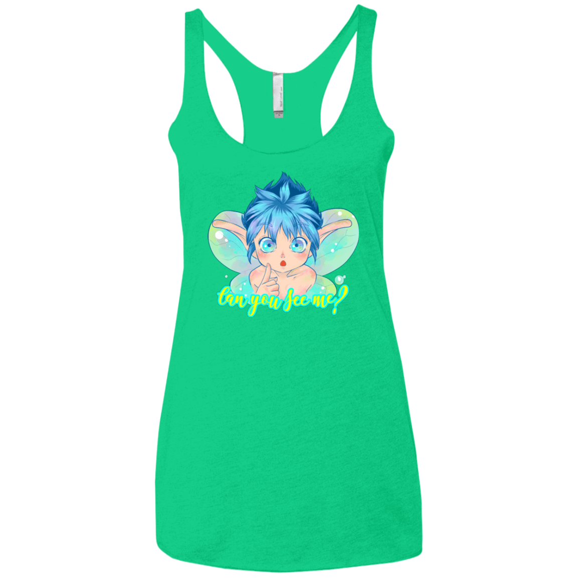 T-Shirts Envy / X-Small Can you see me Women's Triblend Racerback Tank