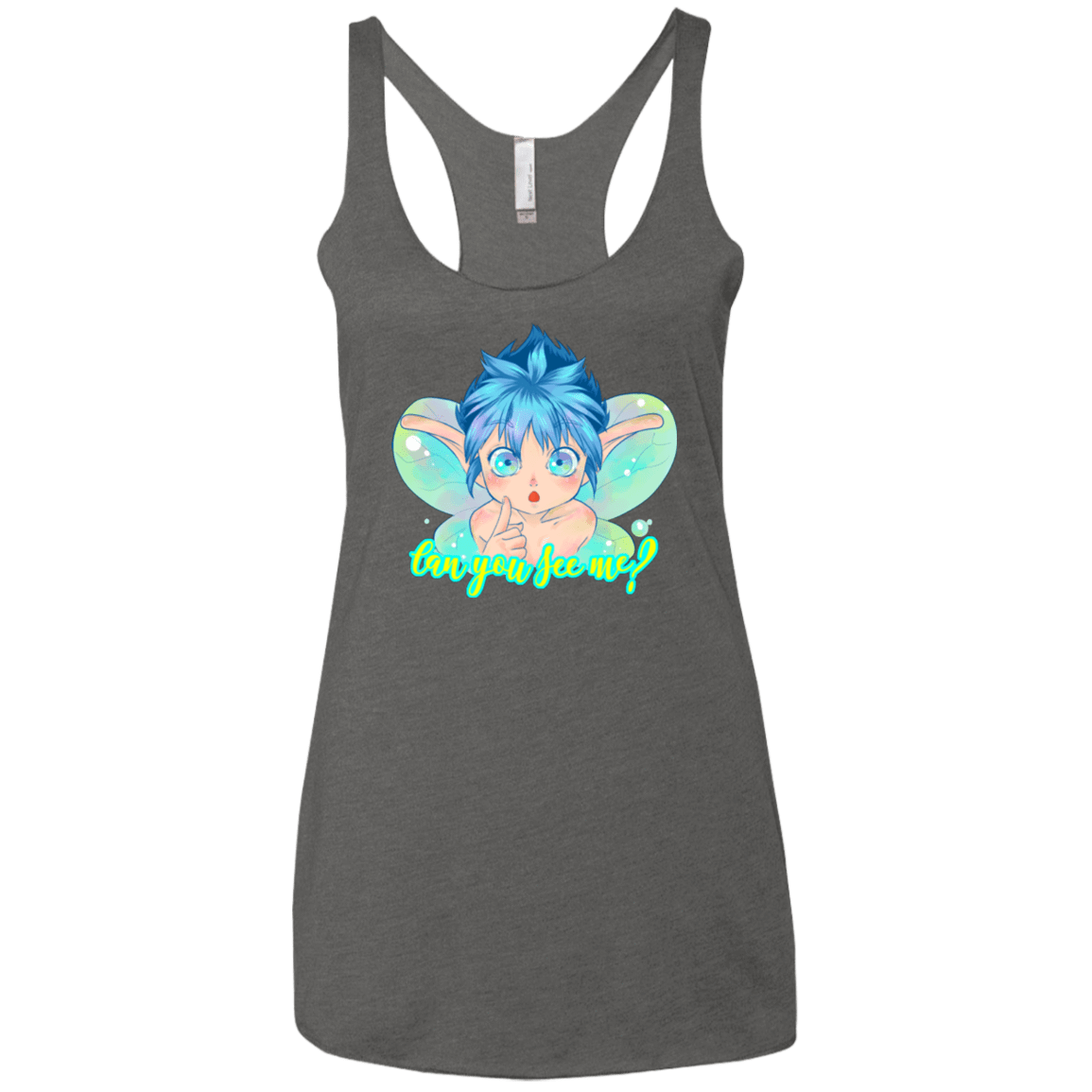 T-Shirts Premium Heather / X-Small Can you see me Women's Triblend Racerback Tank