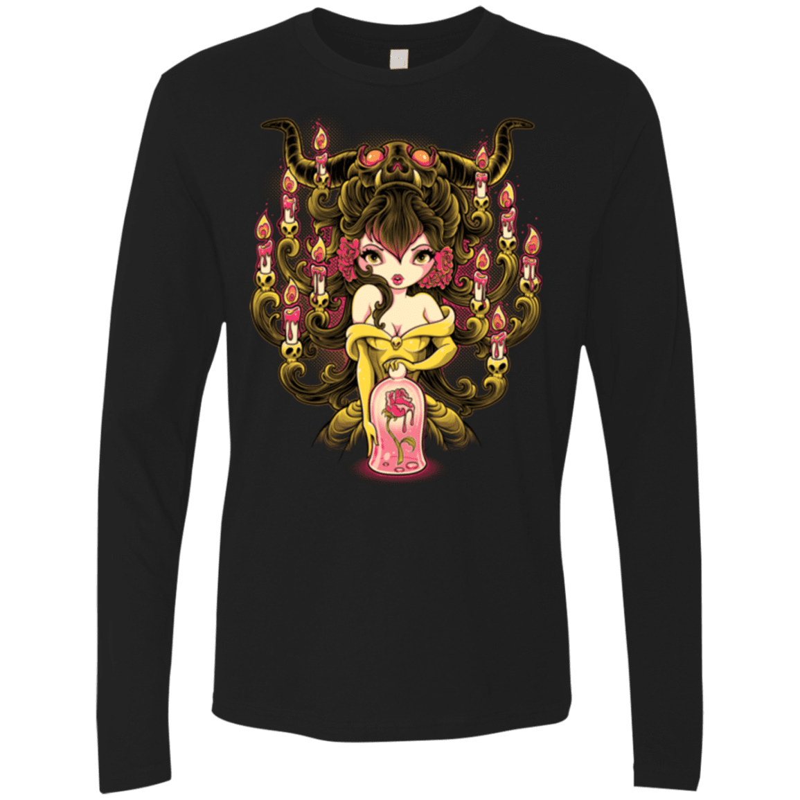 T-Shirts Black / Small Candelabra Men's Premium Long Sleeve