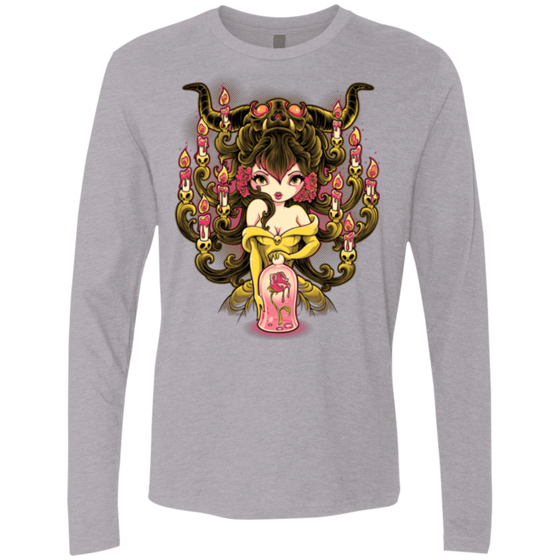 T-Shirts Heather Grey / Small Candelabra Men's Premium Long Sleeve