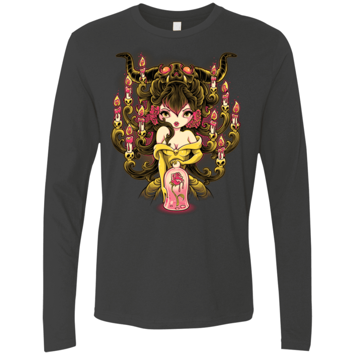 T-Shirts Heavy Metal / Small Candelabra Men's Premium Long Sleeve